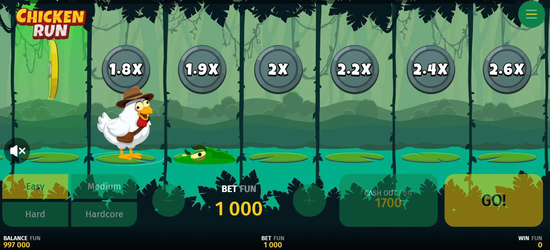Chicken Run gambling game